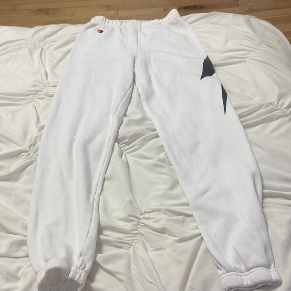 White aviator nation Sweatpants